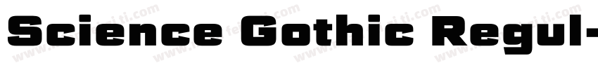 Science Gothic Regul字体转换